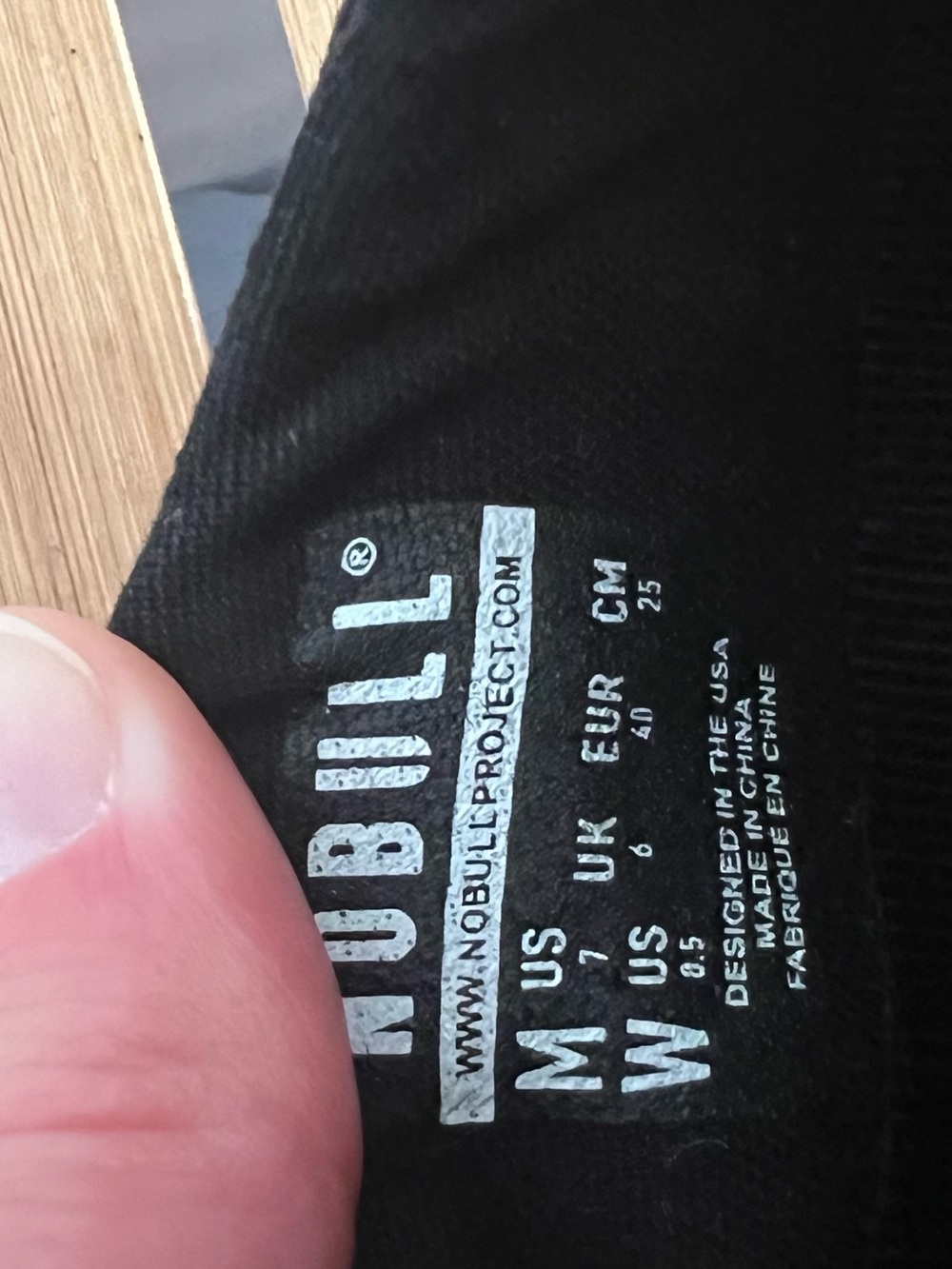 NOBULL Black Low-Top Sneakers with White Sole - Picture 6 of 6